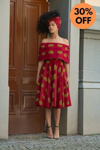 Oyin Red And Yellow Dress Dresses