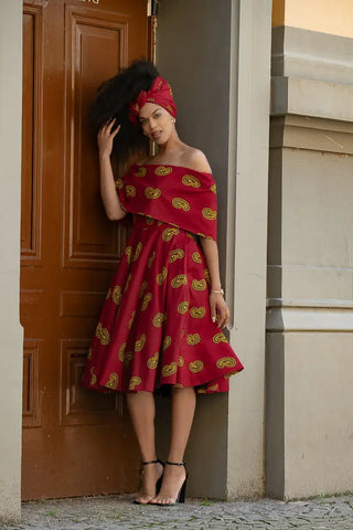 Oyin Red And Yellow Dress Dresses
