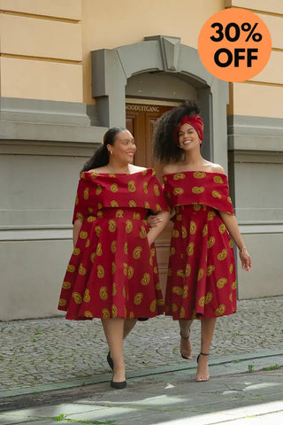 Oyin Red And Yellow Dress Dresses