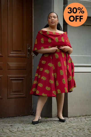 Oyin Red And Yellow Dress Dresses