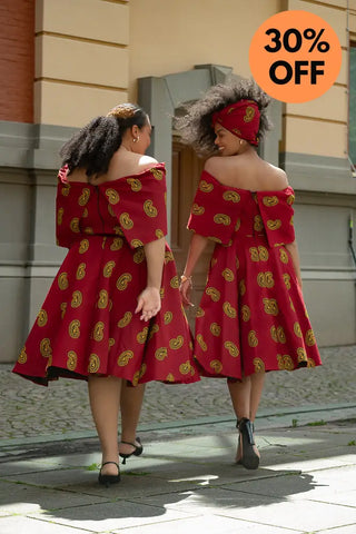 Oyin Red And Yellow Dress Dresses