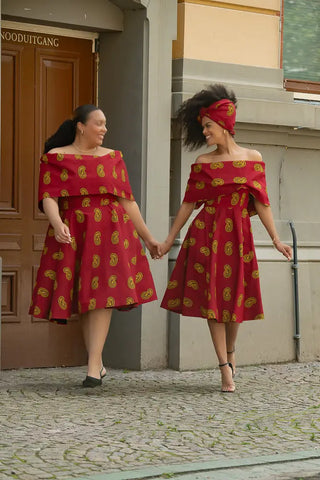 Oyin Red And Yellow Dress Dresses