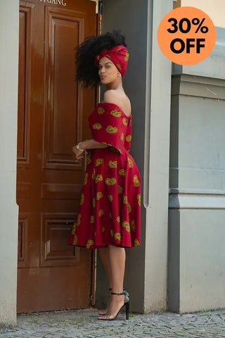 Oyin Red And Yellow Dress Dresses