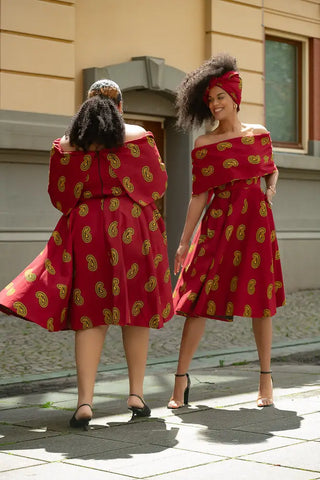 Oyin Red And Yellow Dress Dresses