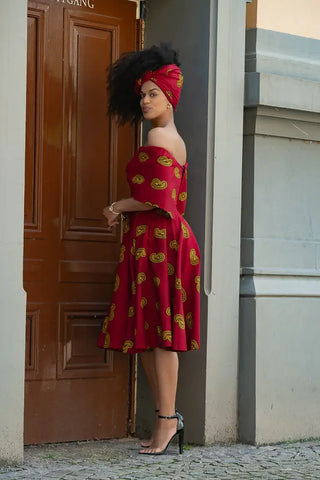 Oyin Red And Yellow Dress Dresses