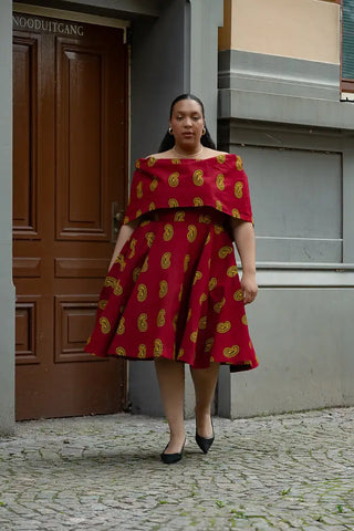 Oyin Red And Yellow Dress Dresses