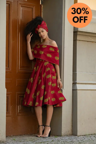 Oyin Red And Yellow Dress Dresses