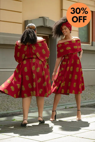 Oyin Red And Yellow Dress Dresses