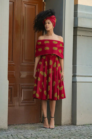 Oyin Red And Yellow Dress Dresses