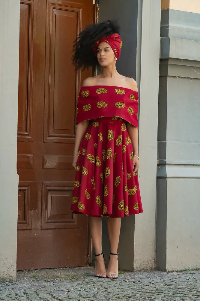 Oyin Red And Yellow Dress Dresses