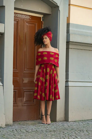 Oyin Red And Yellow Dress Dresses