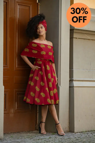 Oyin Red And Yellow Dress Dresses
