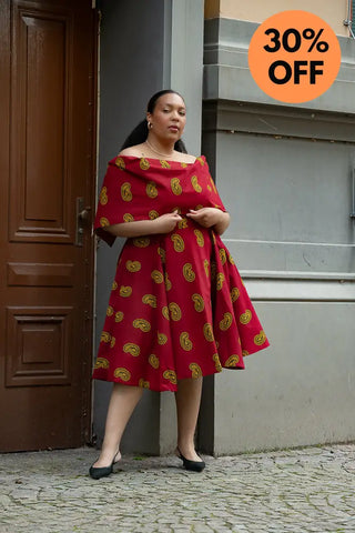 Oyin Red And Yellow Dress Dresses