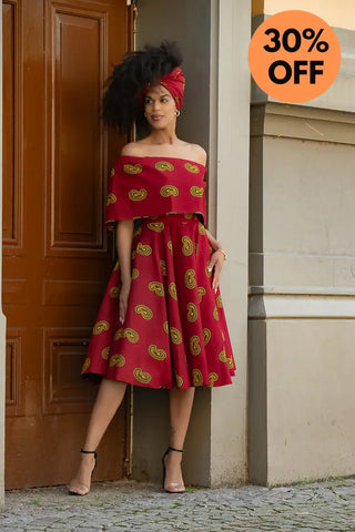 Oyin Red And Yellow Dress Dresses