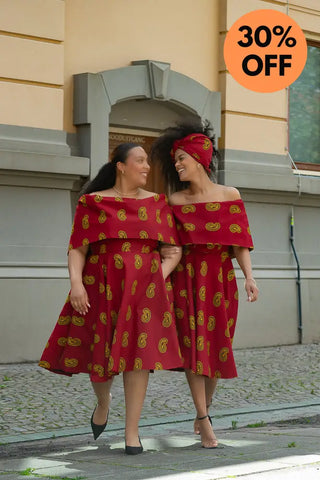 Oyin Red And Yellow Dress Dresses