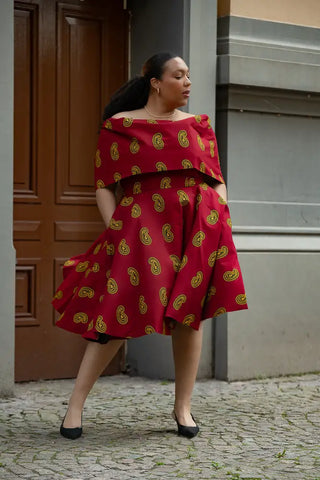 Oyin Red And Yellow Dress Dresses