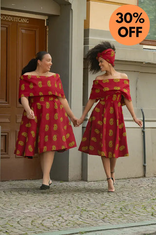 Oyin Red And Yellow Dress Dresses