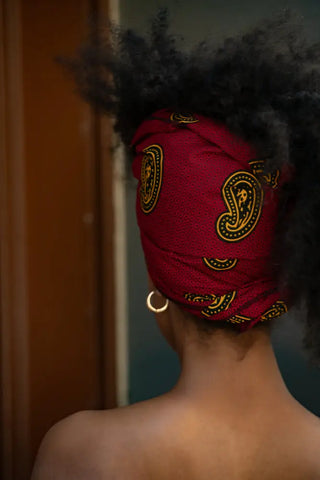 Oyin Red And Yellow Headwrap Accessories