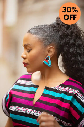 PEJU BLUE AND PINK EARRINGS Earrings