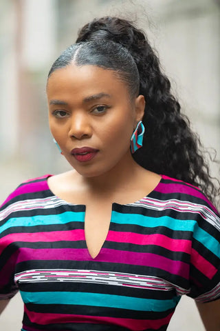 PEJU BLUE AND PINK EARRINGS Earrings