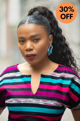 PEJU BLUE AND PINK EARRINGS Earrings