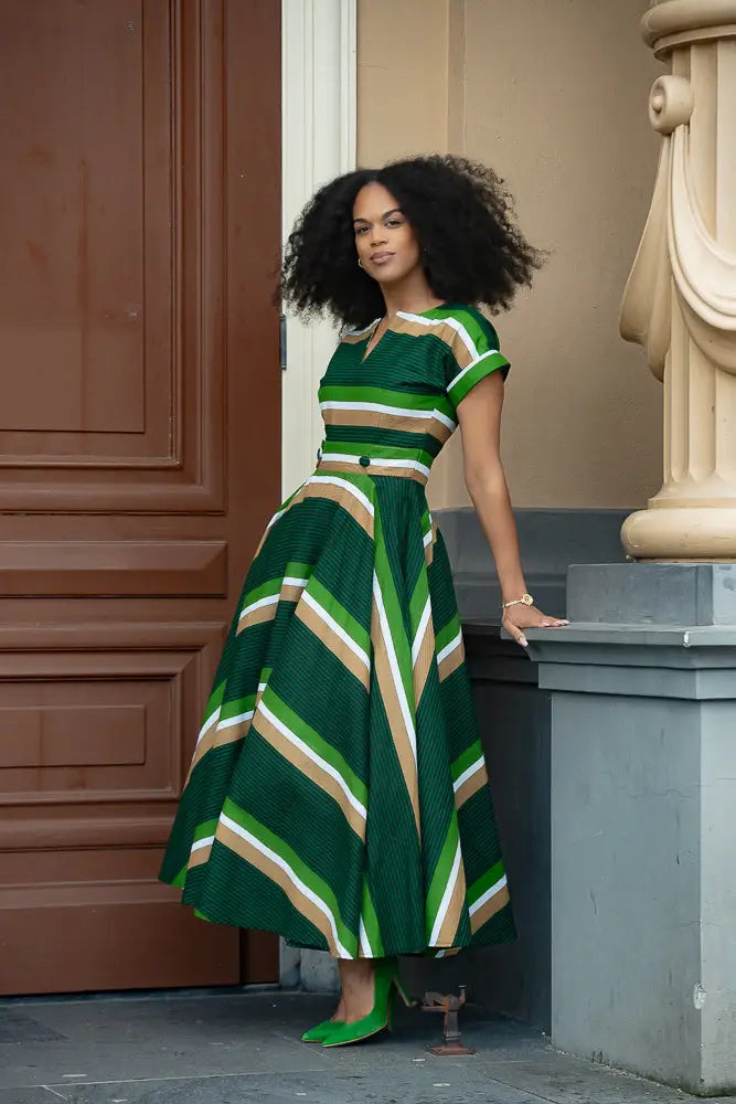 Peju Olive Green Dress Dresses
