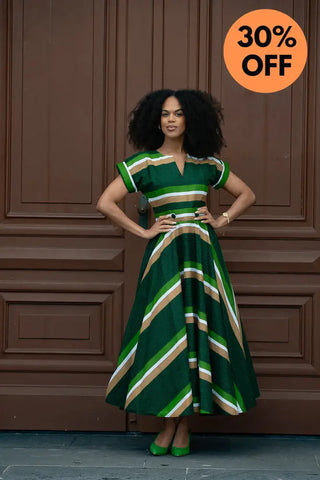 Peju Olive Green Dress Dresses