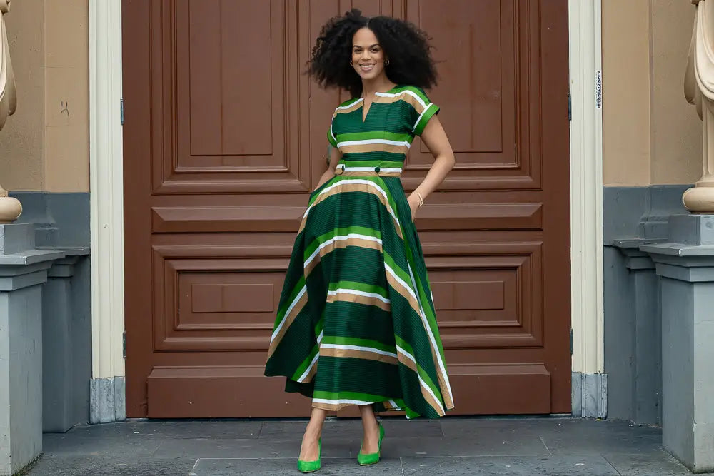 Peju Olive Green Dress Dresses