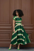 Peju Olive Green Dress Dresses