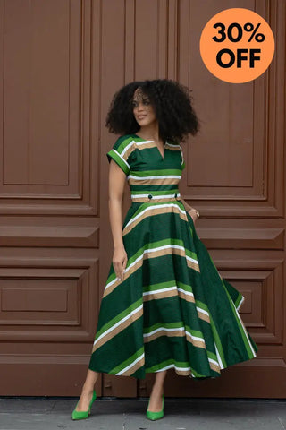 Peju Olive Green Dress Dresses