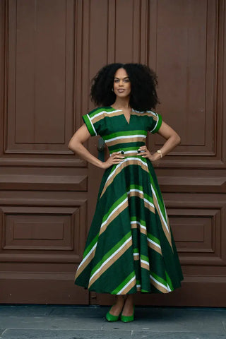 Peju Olive Green Dress Dresses