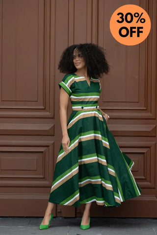 Peju Olive Green Dress Dresses