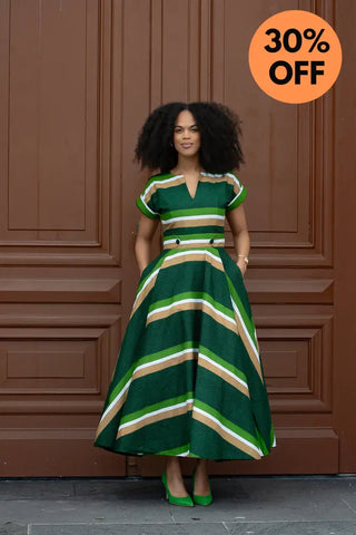 Peju Olive Green Dress Dresses