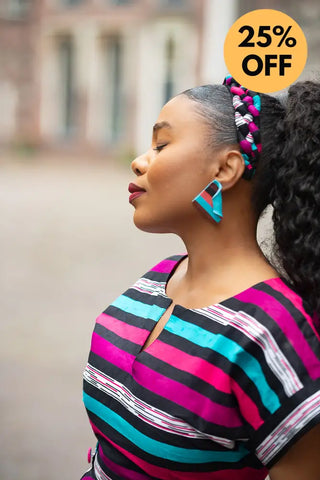 PEJU PINK BRAIDED HEADBAND HEADBANDS