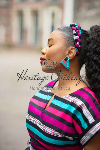 PEJU PINK BRAIDED HEADBAND HEADBANDS