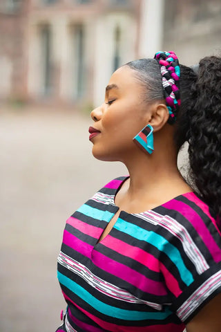 PEJU PINK BRAIDED HEADBAND HEADBANDS