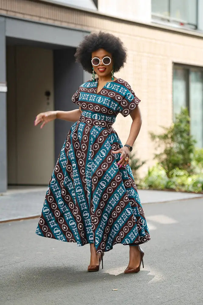 Peju Tribal Blue Dress XL Peju Tribal Blue Dress XL