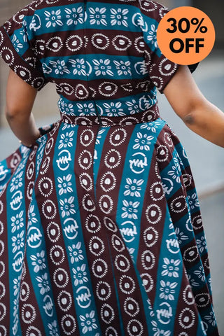 Peju Tribal Blue Dress Dresses