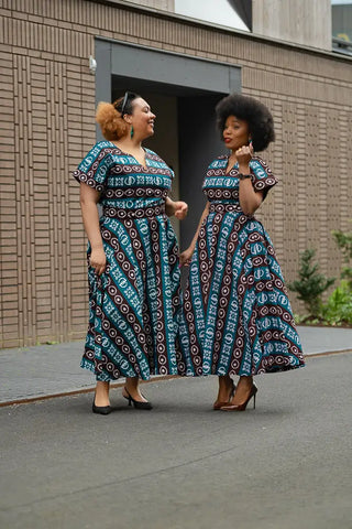 Peju Tribal Blue Dress Dresses