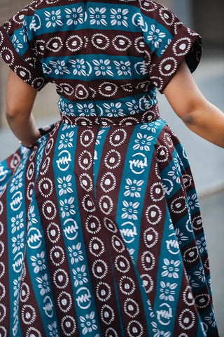 Peju Tribal Blue Dress Dresses