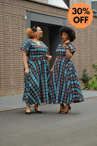 Peju Tribal Blue Dress Dresses