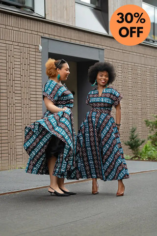 Peju Tribal Blue Dress Dresses