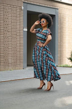 Peju Tribal Blue Dress Dresses