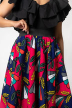 Petra Multicoloured Midaxi Skirt Women’s Dress