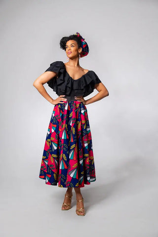 Petra Multicoloured Midaxi Skirt Women’s Dress