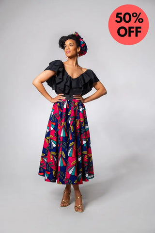 Petra Multicoloured Midaxi Skirt Women’s Dress