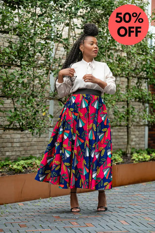 Petra Multicoloured Midaxi Skirt Women’s Dress