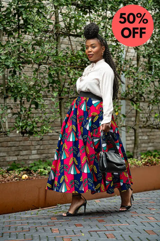 Petra Multicoloured Midaxi Skirt Women’s Dress