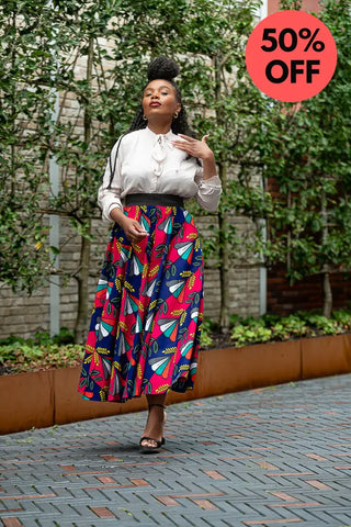 Petra Multicoloured Midaxi Skirt Women’s Dress