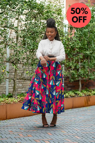 Petra Multicoloured Midaxi Skirt Women’s Dress